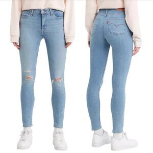 Levi’s 721 High Rise Skinny Jeans Azure Glow Light Wash Size 32